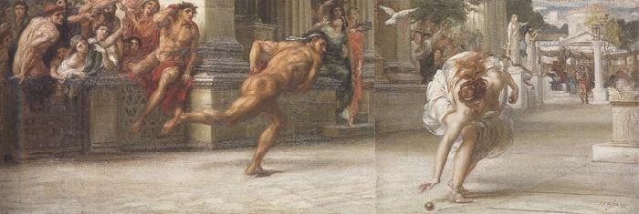Sir Edward john poynter,bt.,P.R.A Atalanta's Race'and Nausicaa and her Maidens playing at Ball (mk37) China oil painting art